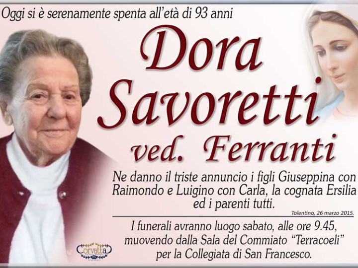 Savoretti Dora Ferranti