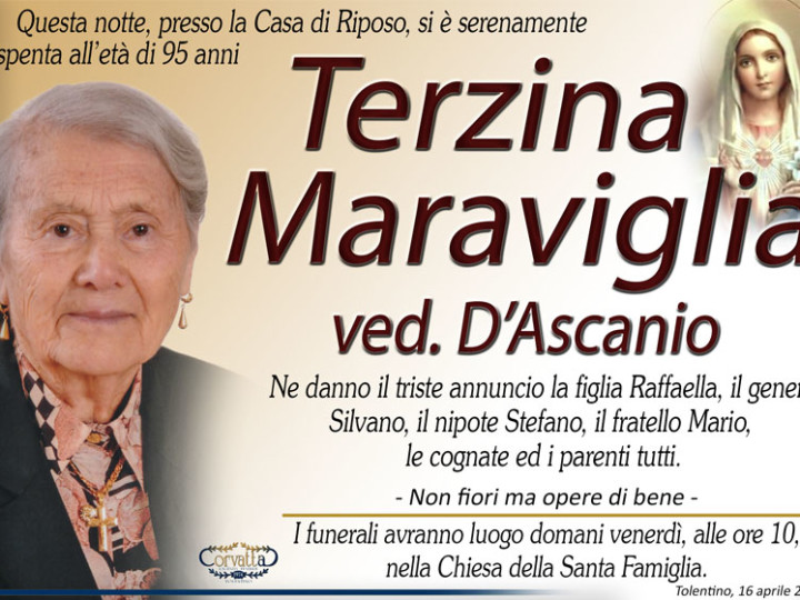 Maraviglia Terzina D’Ascanio