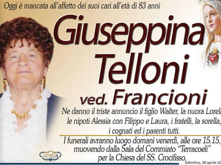 Telloni Giuseppina Francioni