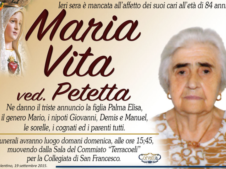 Vita Maria Petetta