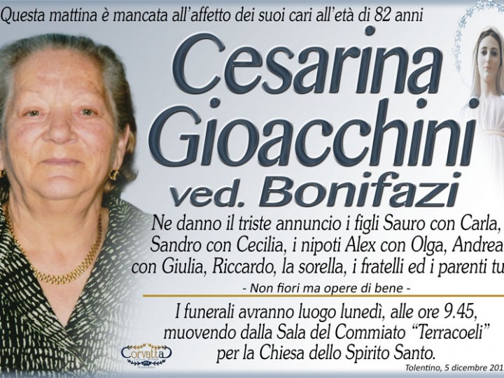 Gioacchini Cesarina Bonifazi