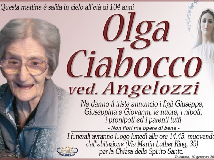 Ciabocco Olga Angelozzi