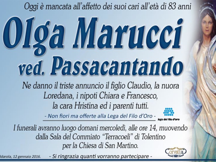 Marucci Olga Passacantando
