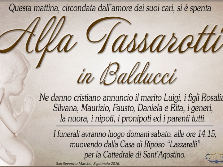 Tassarotti Alfa Balducci