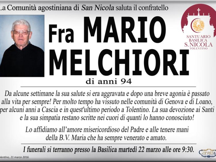 Melchiori Fra Mario