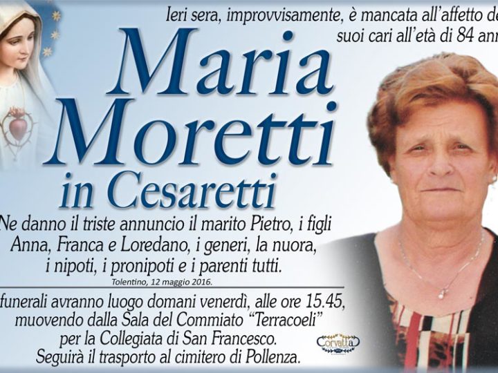 Moretti Maria Cesaretti