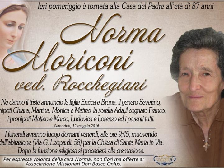Moriconi Norma Roccheggiani
