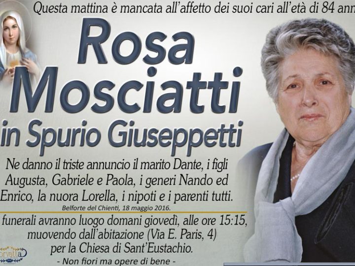 Mosciatti Rosa Spurio Giuseppetti
