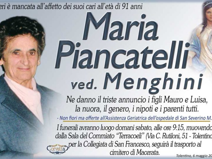 Piancatelli Maria Menghini