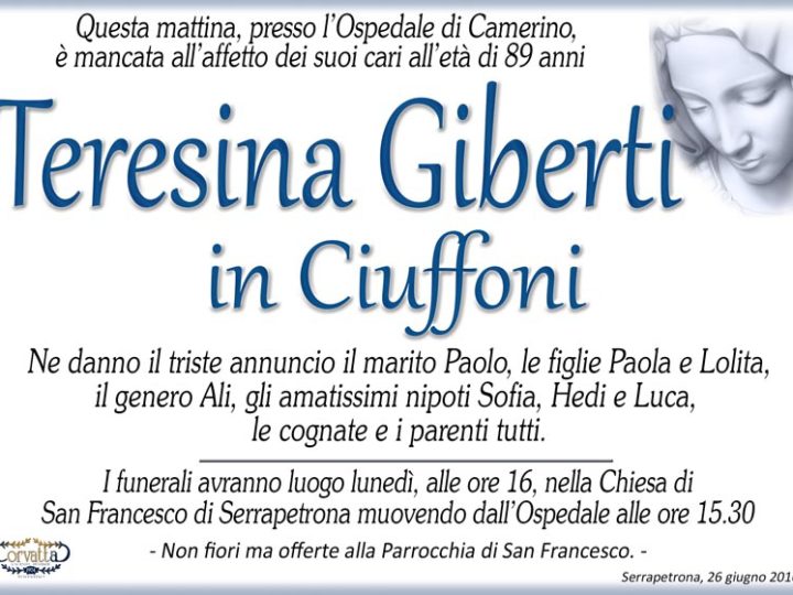 Giberti Teresina Ciuffoni