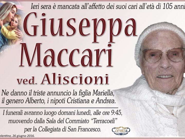 Maccari Giuseppa Aliscioni