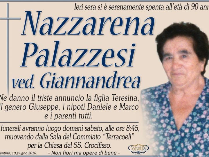 Palazzesi Nazzarena Giannandrea
