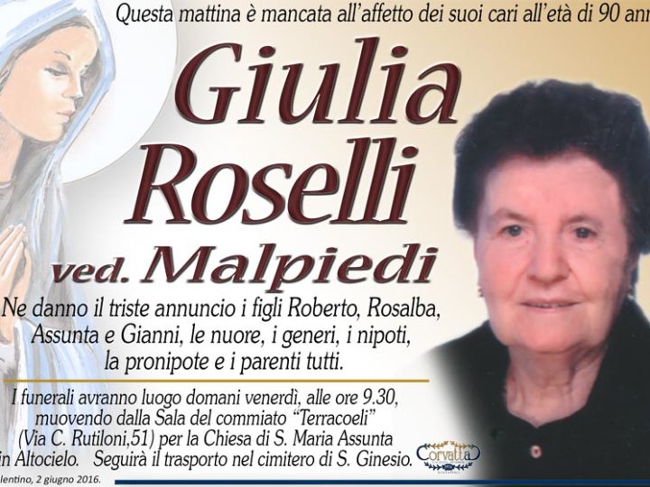 Roselli Giulia Malpiedi