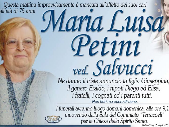 Petini Maria Luisa Salvucci