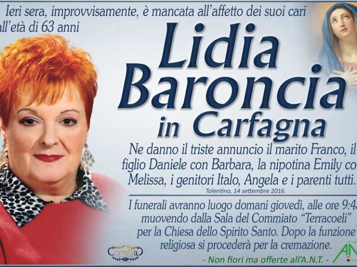 Baroncia Lidia Carfagna