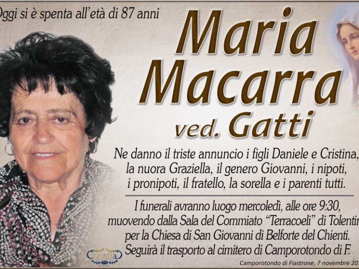 Macarra Maria Gatti