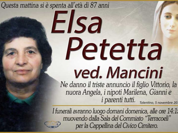 Petetta Elsa Mancini