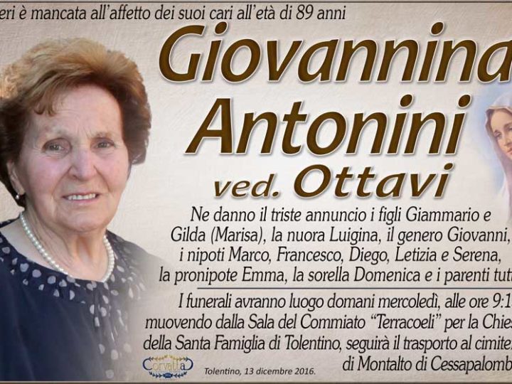 Antonini Giovannina Ottavi