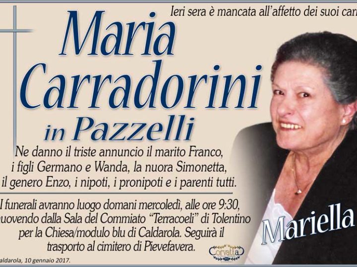 Carradorini Maria Pazzelli
