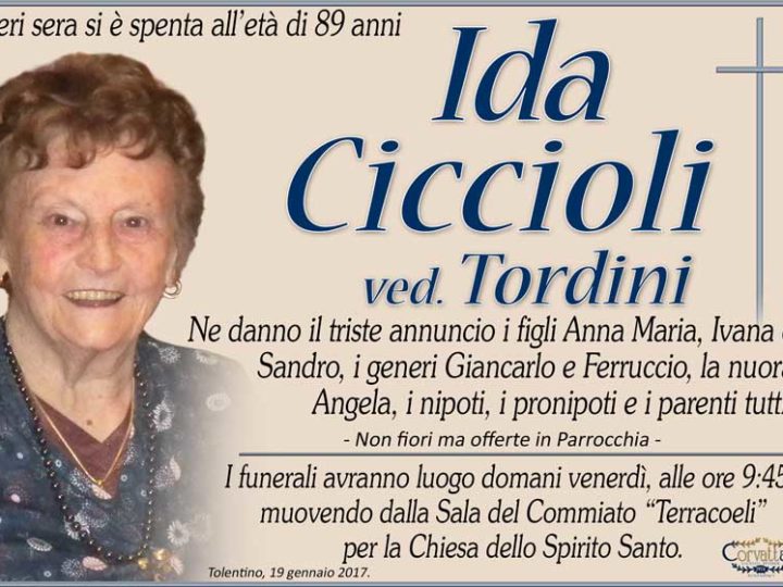 Ciccioli Ida Tordini