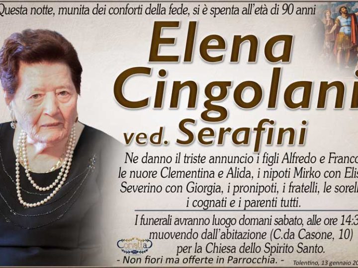 Cingolani Elena Serafini