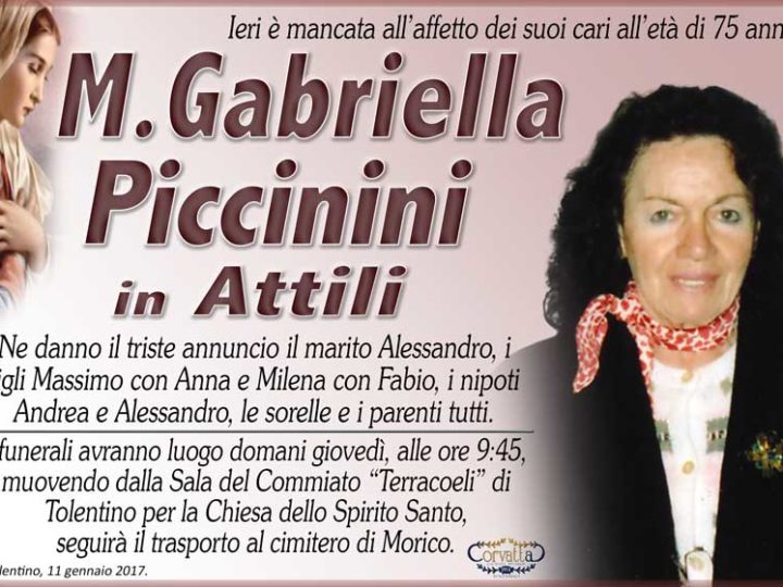 Piccinini Maria Gariella Attili