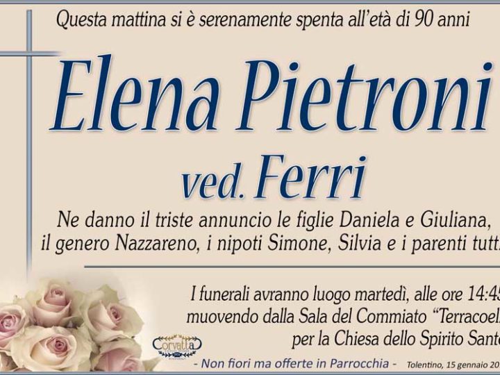 Pietroni Elena Ferri