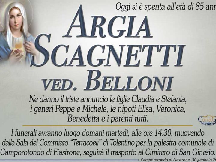 Scagnetti Argia Belloni