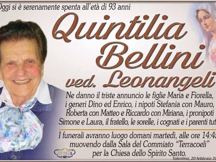 Bellini Quintilia Leonangeli