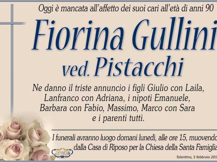 Gullini Fiorina Pistacchi