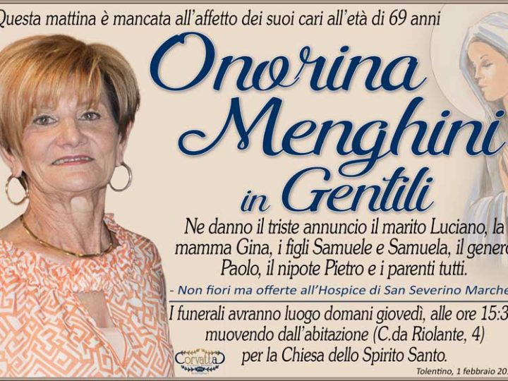 Menghini Onorina Gentili