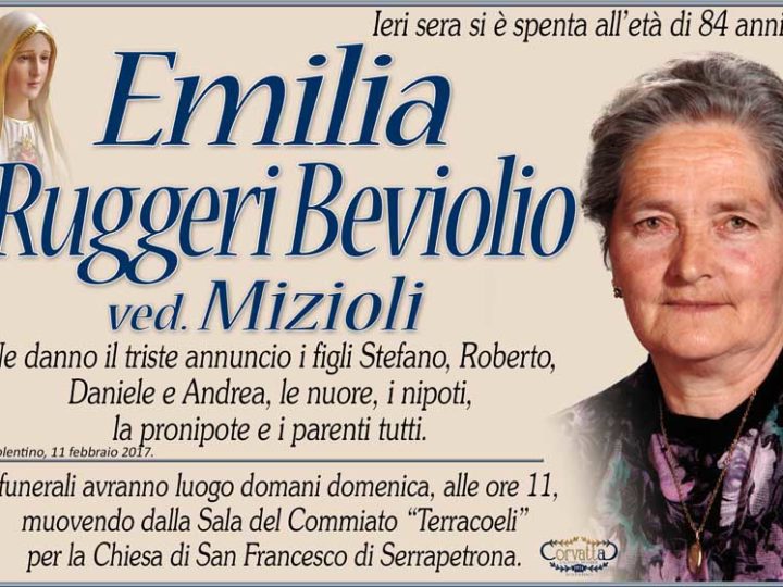 Ruggeri Beviolio Emilia Mizioli