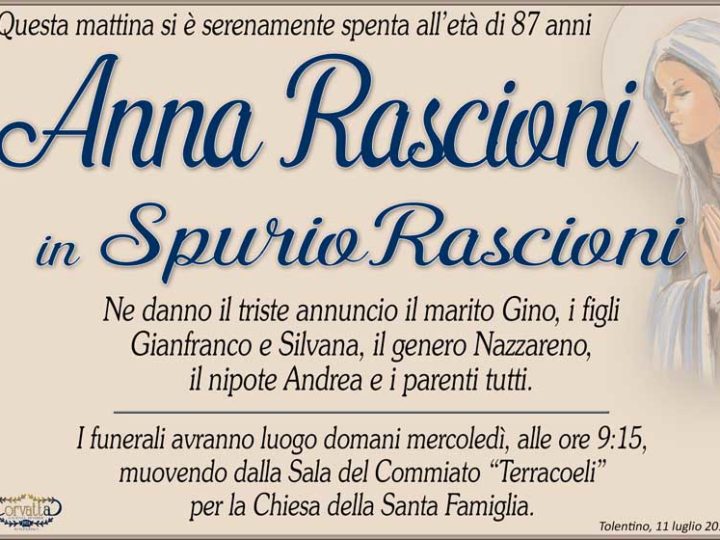 Rascioni Anna Spurio Rascioni