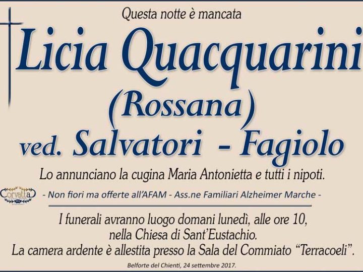 Quacquarini Licia Salvatori – Fagiolo