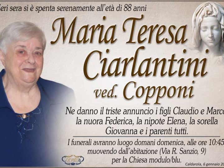 Ciarlantini Maria Teresa Copponi