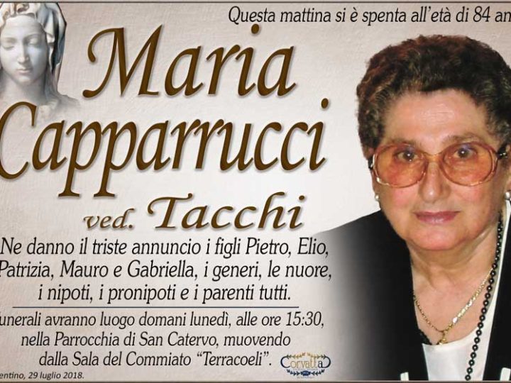 Capparrucci Maria Tacchi