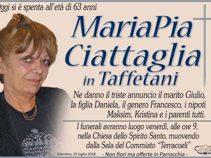 Ciattaglia Maria Pia Taffetani