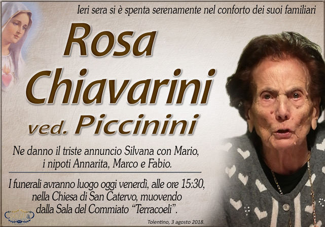 Chiavarini Rosa Piccinini