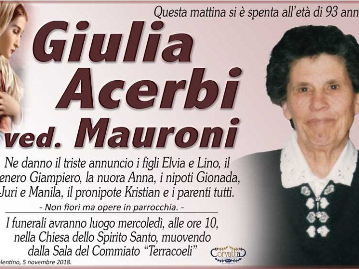 Acerbi Giulia Mauroni