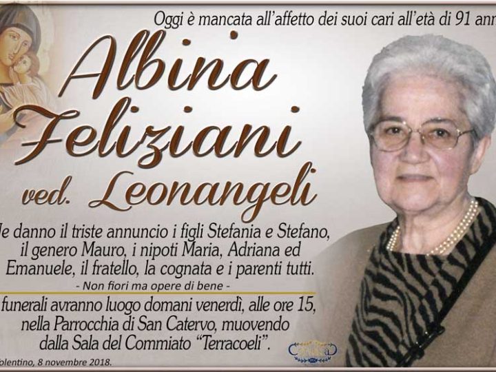 Feliziani Albina Leonangeli