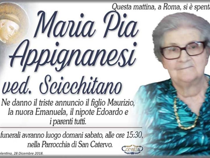 Appignanesi Maria Pia Scicchitano