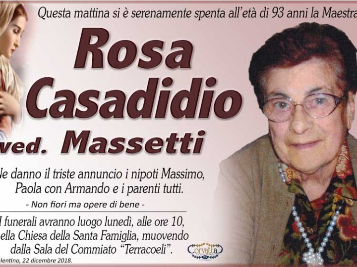 Casadidio Rosa Massetti