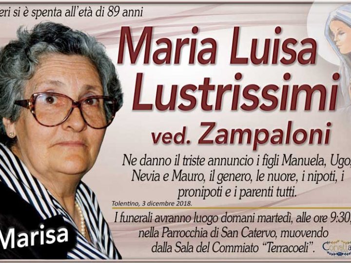 Lustrissimi Maria Luisa Zampaloni