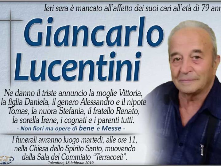 Lucentini Giancarlo