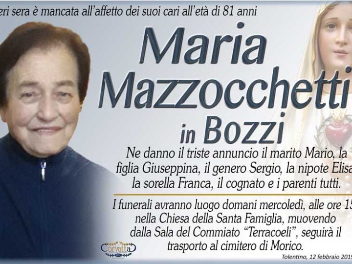 Maria Mazzocchetti Bozzi
