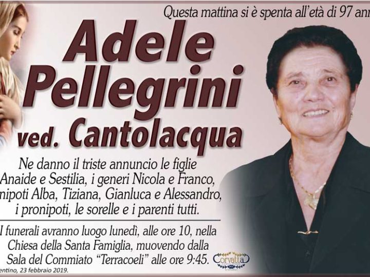 Pellegrini Adele Cantolacqua