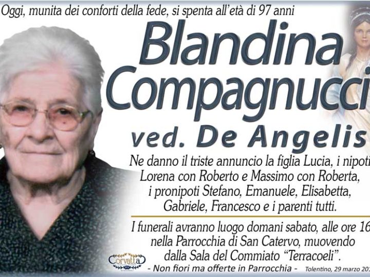 Compagnucci Blandina De Angelis