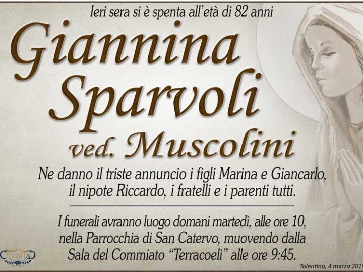 Sparvoli Giannina Muscolini