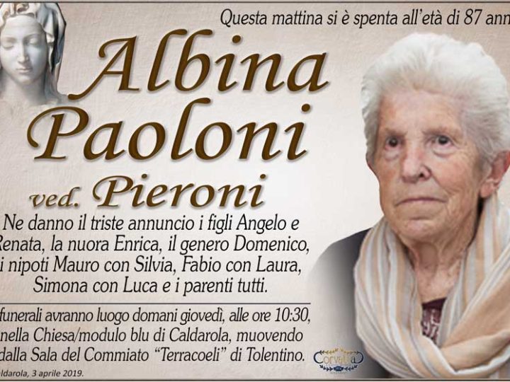 Paoloni Albina Pieroni