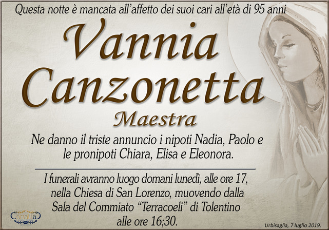 Canzonetta Vannia